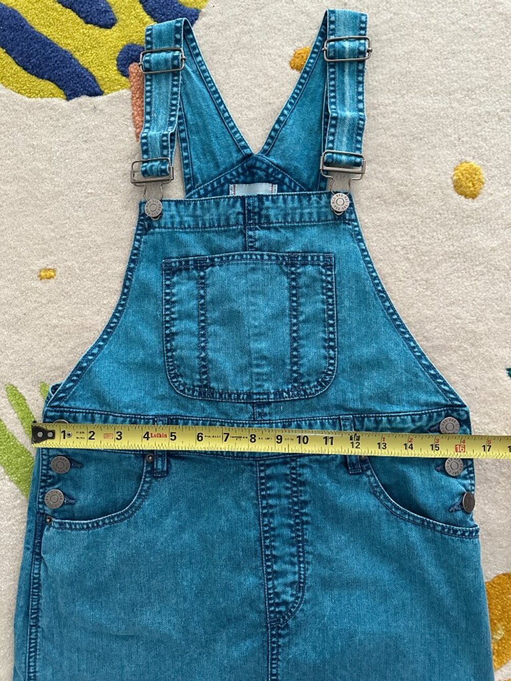 Urban Outfitters BDG Aqua Danni Maxi Skirtall Overall Dress Small - Picture 7 of 11